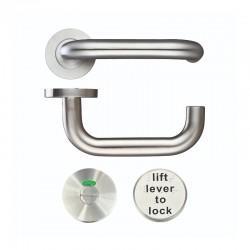 ZOO ZCS030LL Lift To Lock Return to Door Handle Set In Satin Stainless