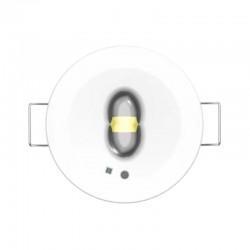 Emergency Downlight With Corridor Lens In White