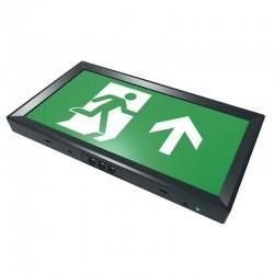 Emergency Light Exit Sign Box In Black