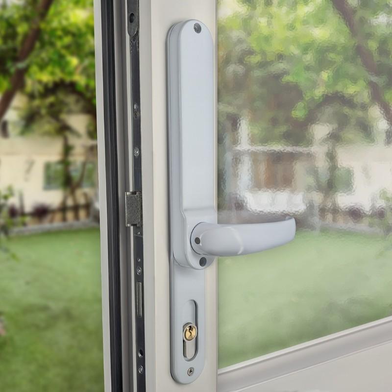 BORG BL6100 ECP Digital Door Lock in White - Inside Handle