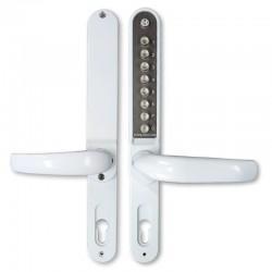 BORG BL6100 ECP Digital Door Lock - White Front and Back