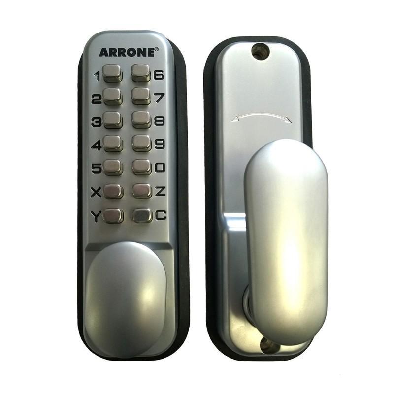 Arrone Digital Lock With Optional Holdback - Satin Chrome (B)