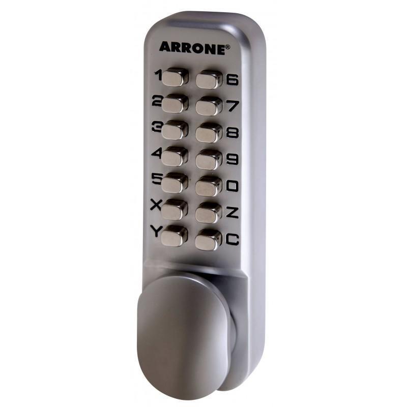 Arrone Digital Lock With Optional Holdback - Satin Chrome