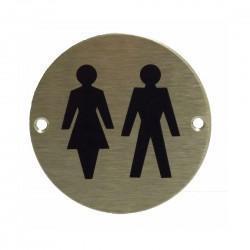 75mm diameter Unisex Toilet Signs