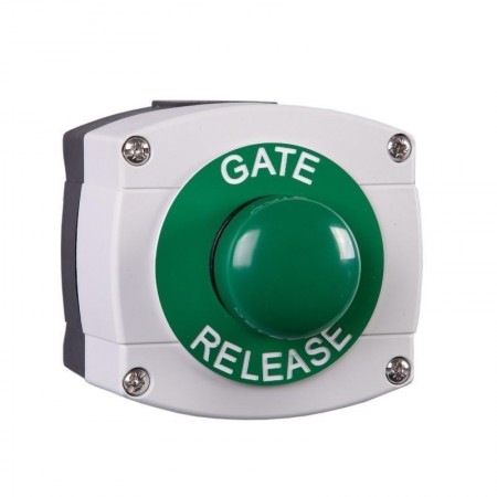 Dual Unit Green Domed Press to Exit and Emergency Door Release -  Fingerprint Access Control