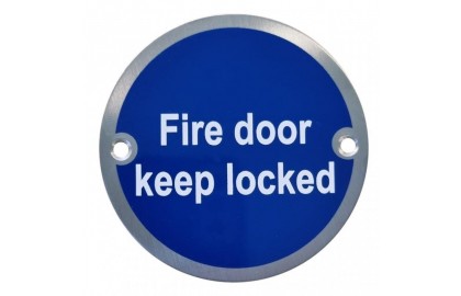 Fire Door Keep Locked Signs
