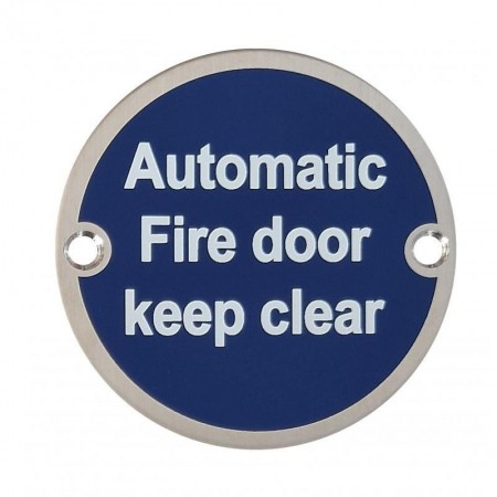 Automatic Fire Door Keep Clear Signs - Enhance Fire Safety Today