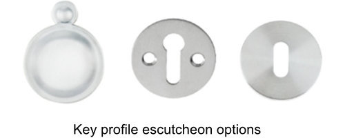 Key profile eschutcheon options