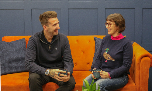 Louise And Josh Interview In The Hinge Hideout