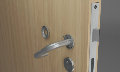 Testing the door handle