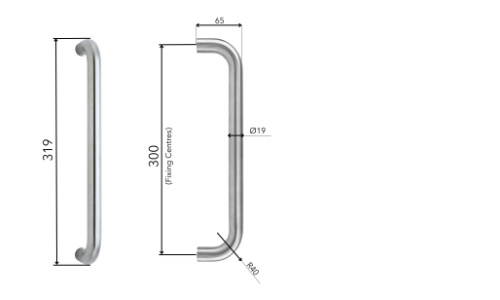 Pull handle fixings