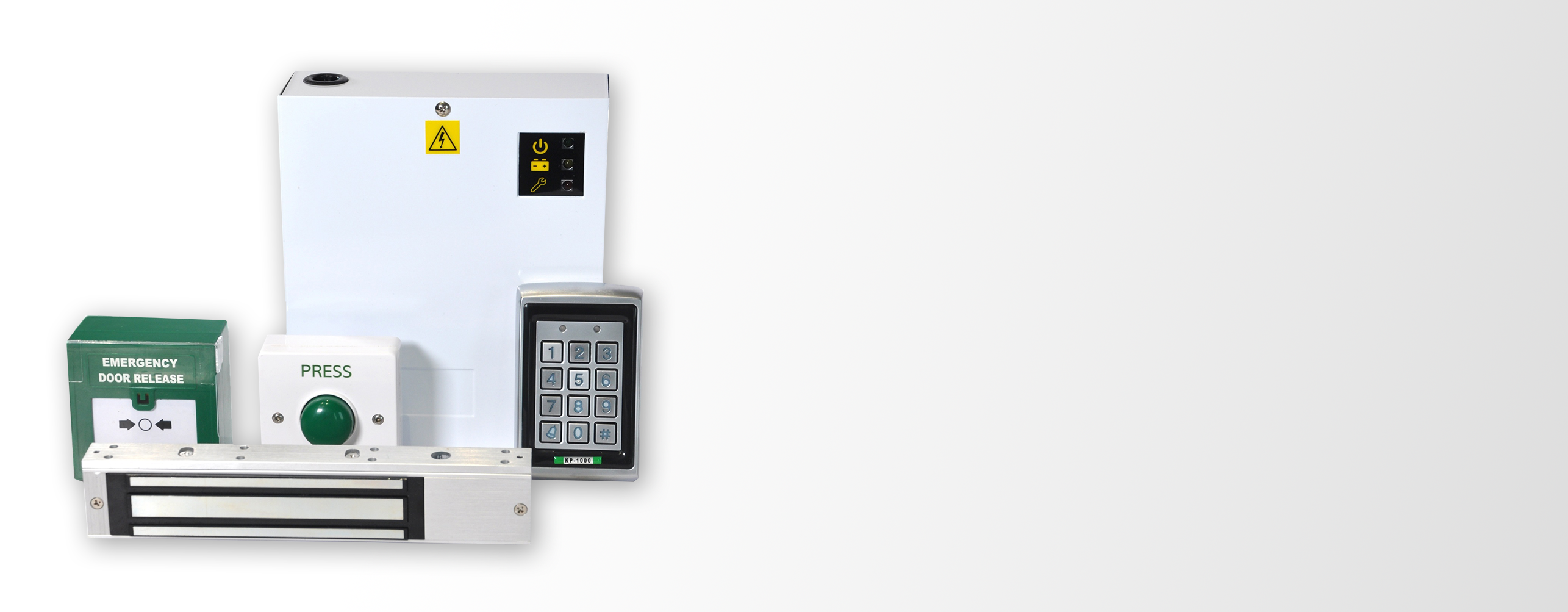 Access control kit image of products with keypad