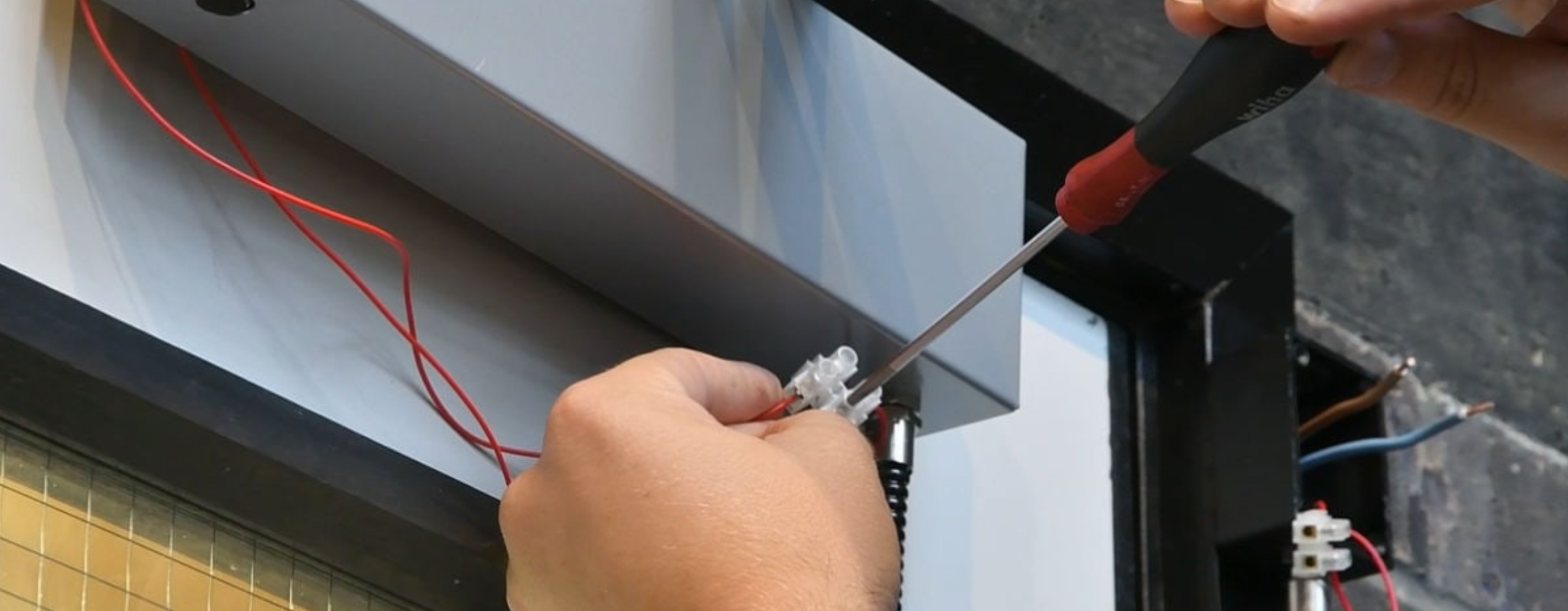 Installing an overhead magnetic door closer