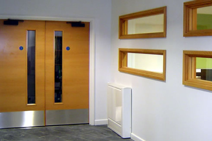 Corridor pair of doors